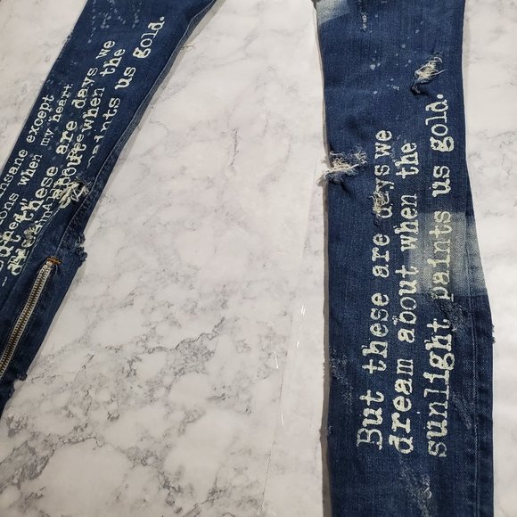 Zara Man Jeans Size 30 Mens Mid Rise Button Fly Di - Picture 5 of 6